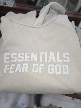 Essentials Fear of God Crewneck Hoodie - Cream